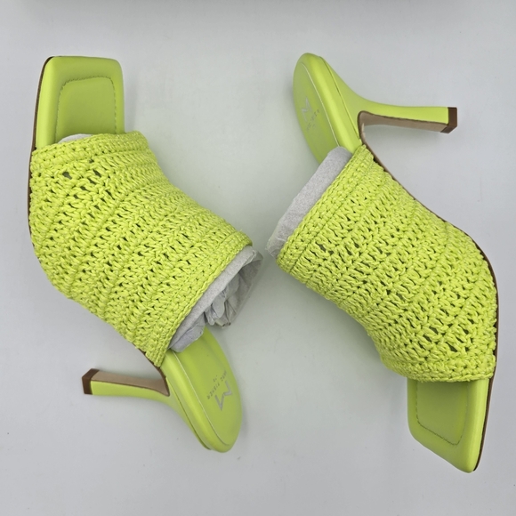 NIB Marc Fisher LTD Dako Square Toe Heeled Slip-on Dress Sandals—Light Green—9.5 - Picture 13 of 16